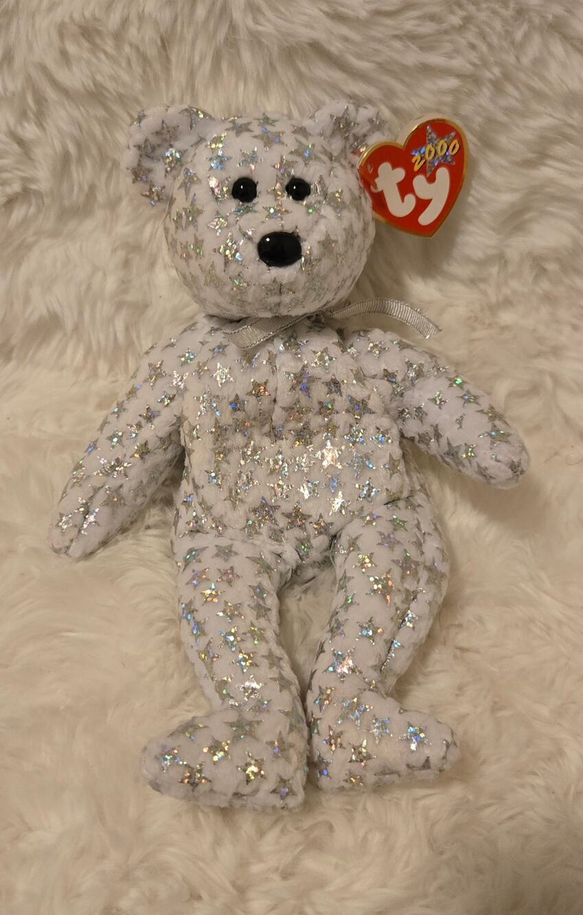 New Year 2008 Beanie Baby Bear with Tag